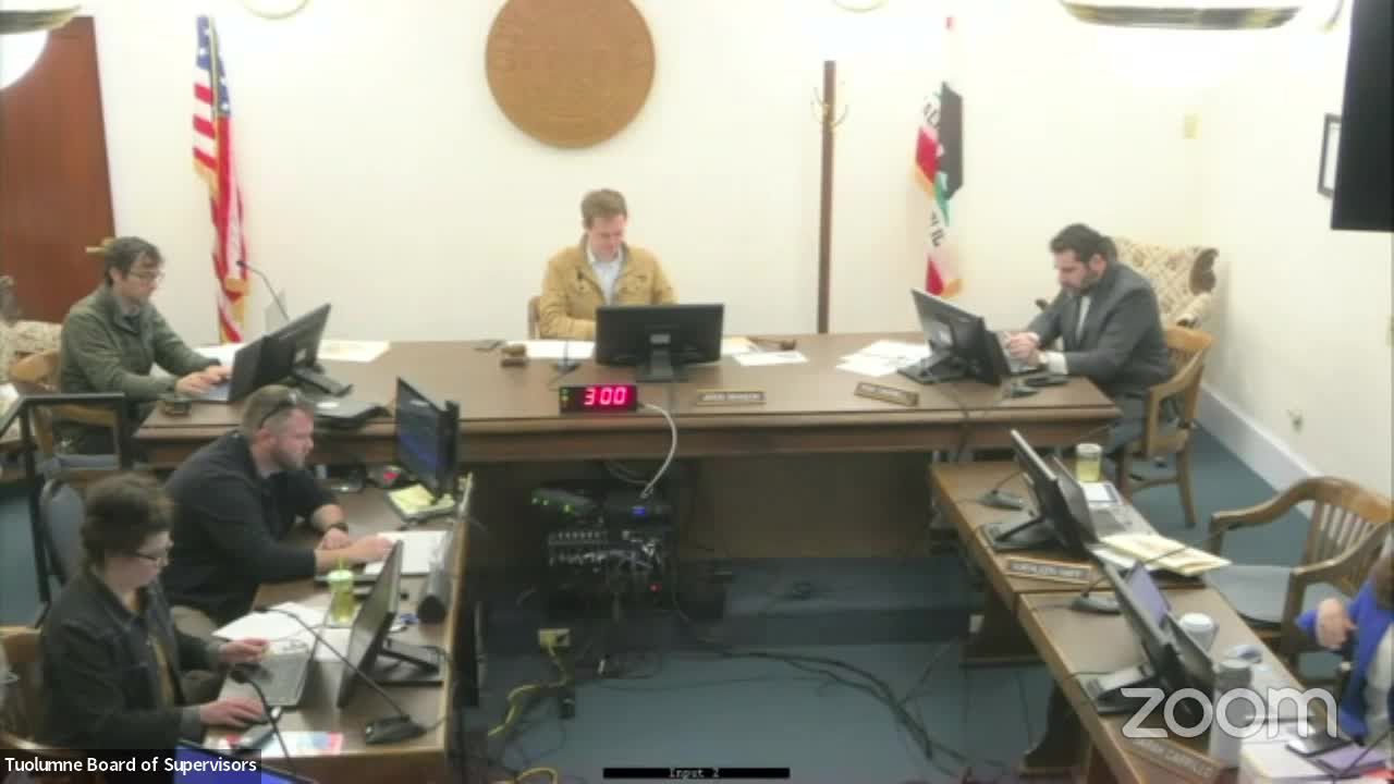 Tuolumne County Board of Supervisors -  January 23, 2024