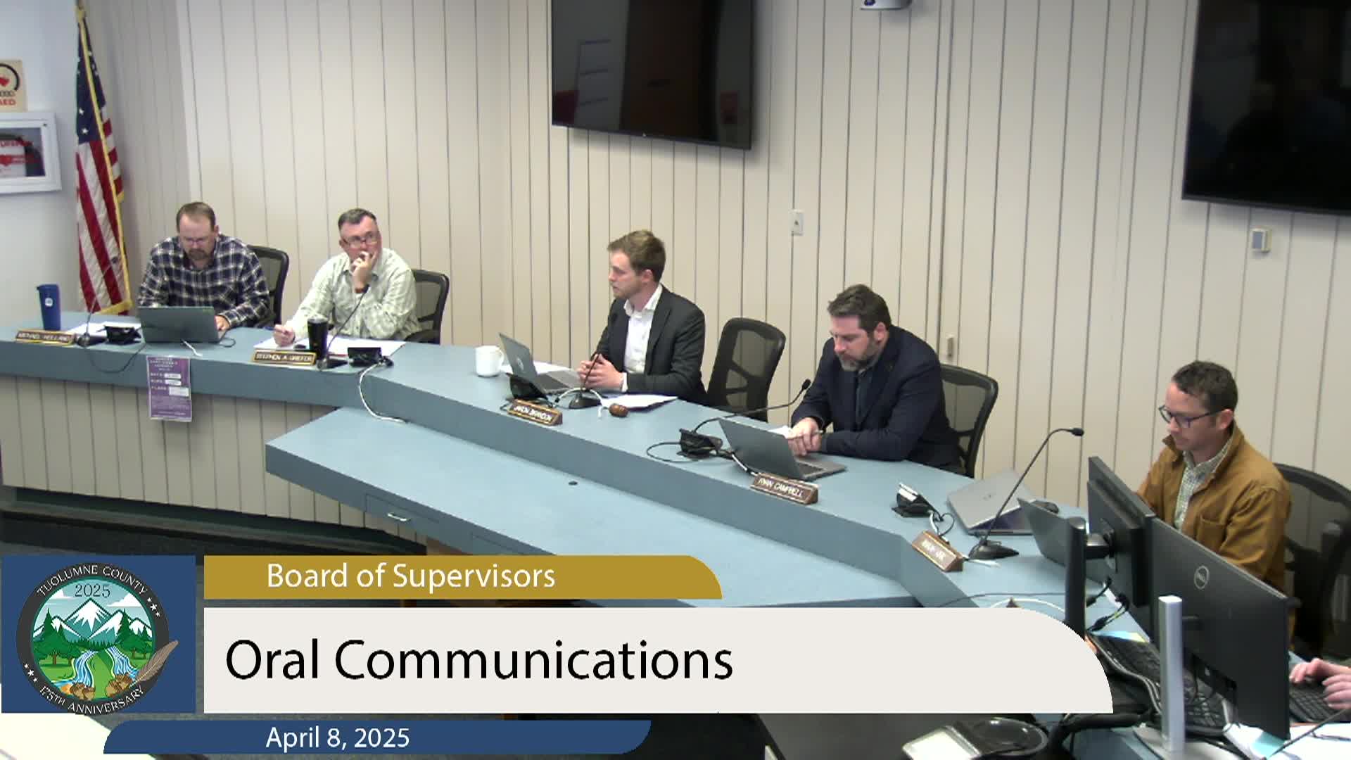 Tuolumne County Board of Supervisors - April 8, 2025