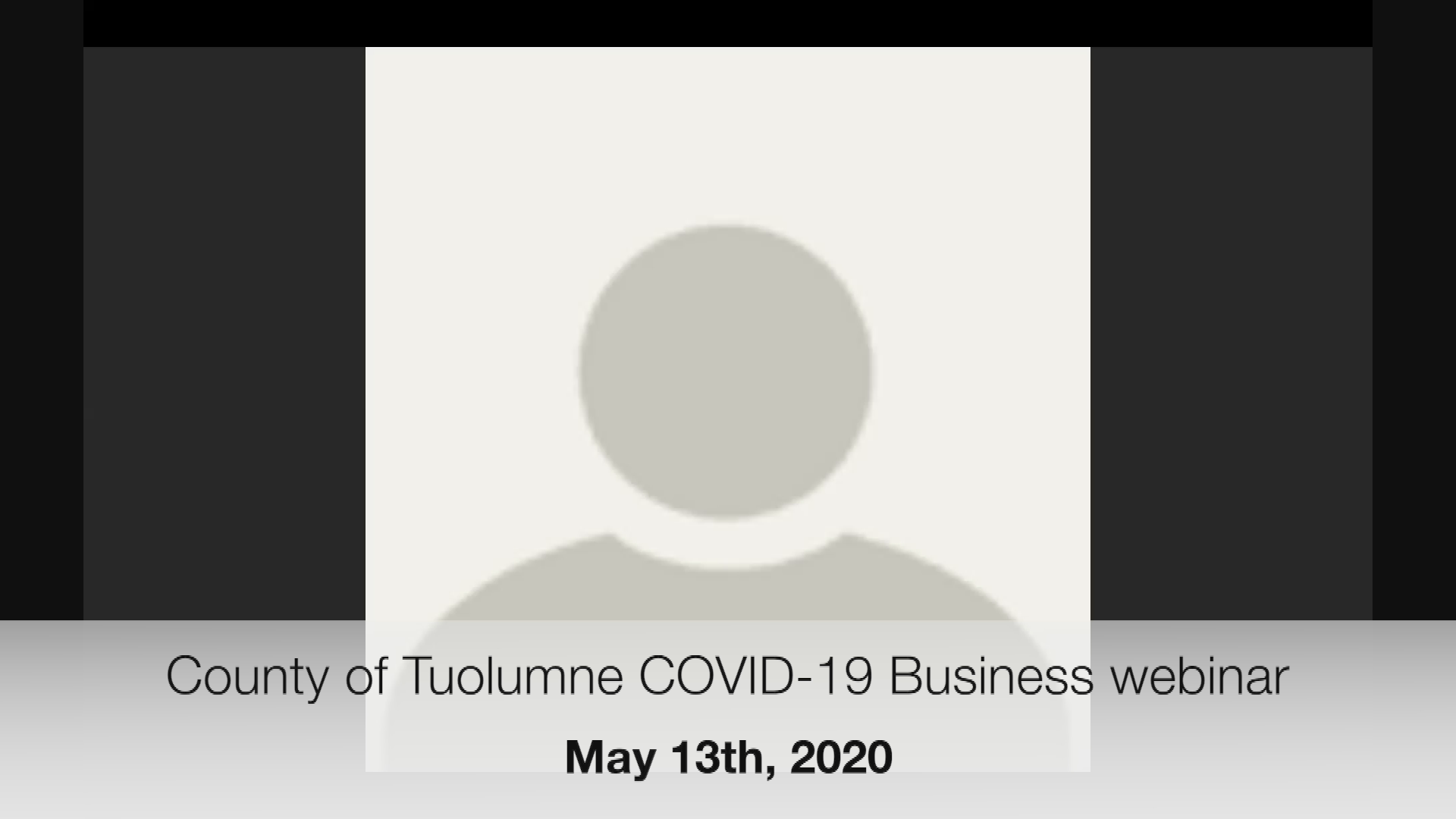 COVID-19 webinar - May 13, 2020