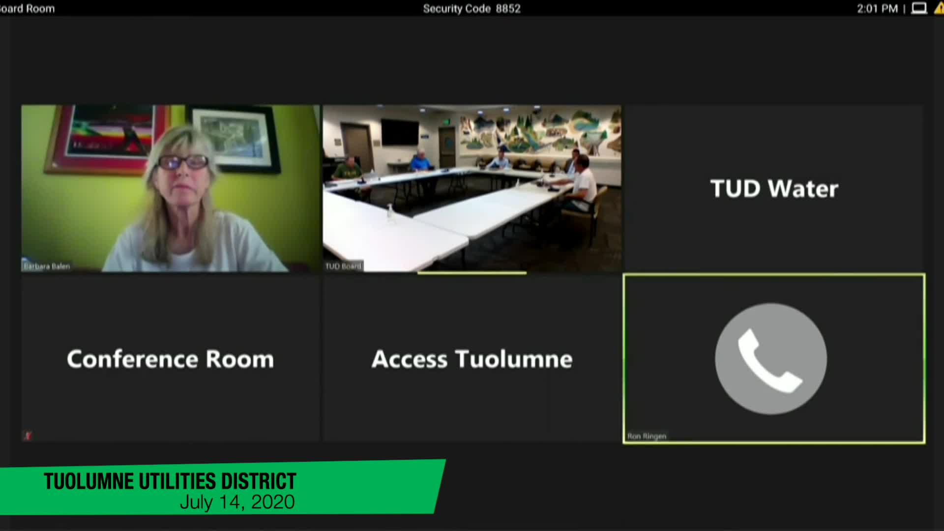 Tuolumne Utilities District - July 14, 2020