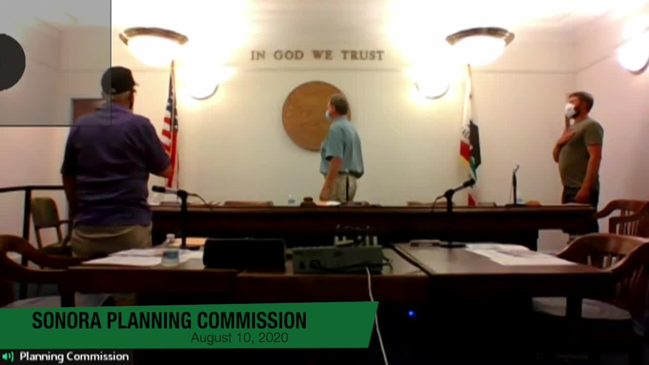 Sonora Planning Commission - August 10, 2020