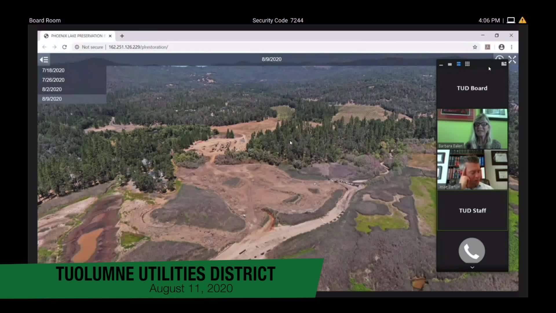 Tuolumne Utilities District - August 11, 2020