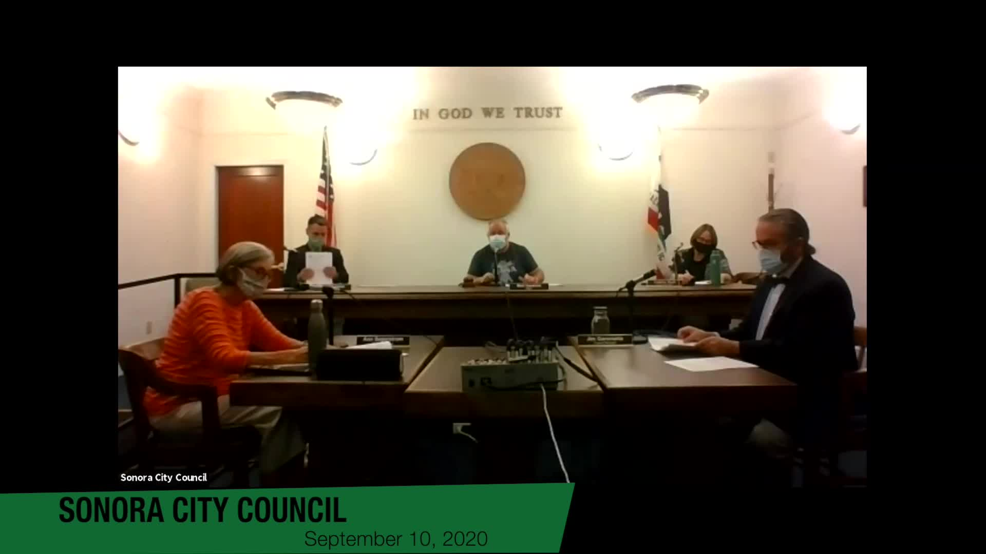 Sonora City Council - September 10, 2020