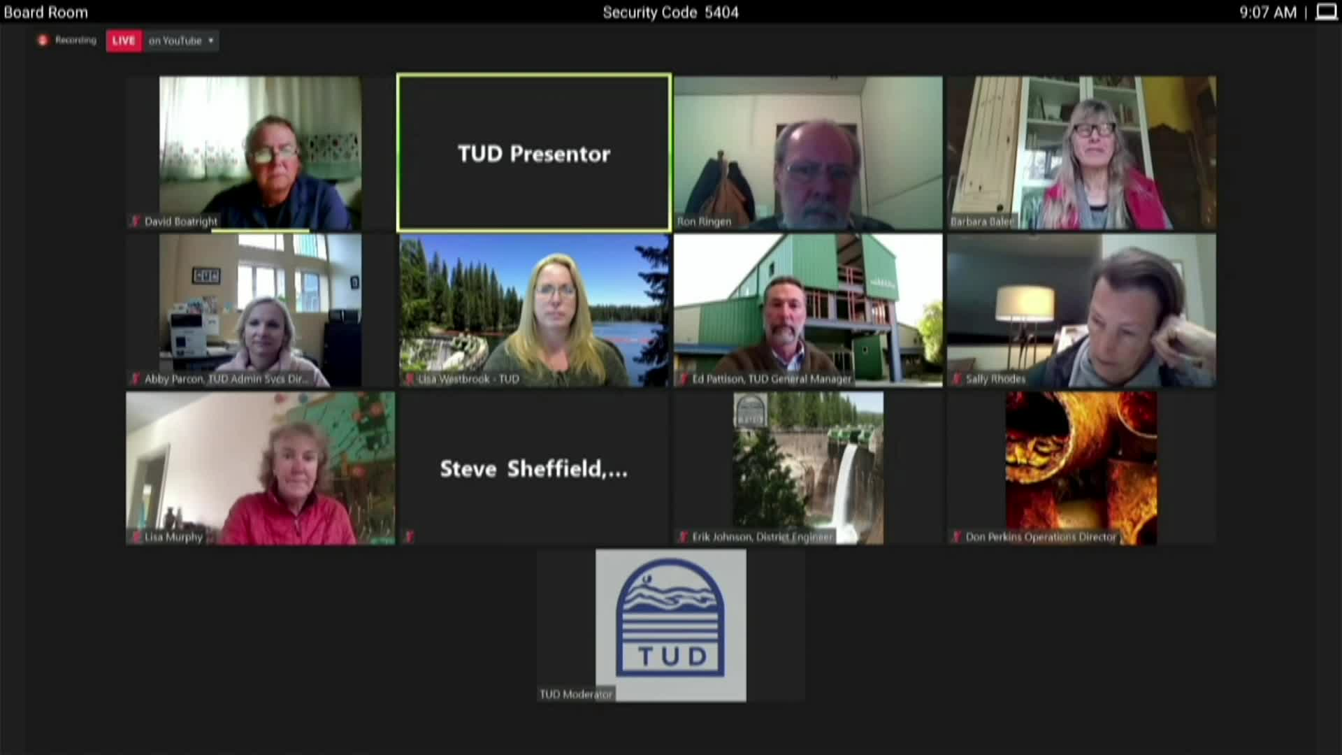 Tuolumne Utilities District - March 9, 2021