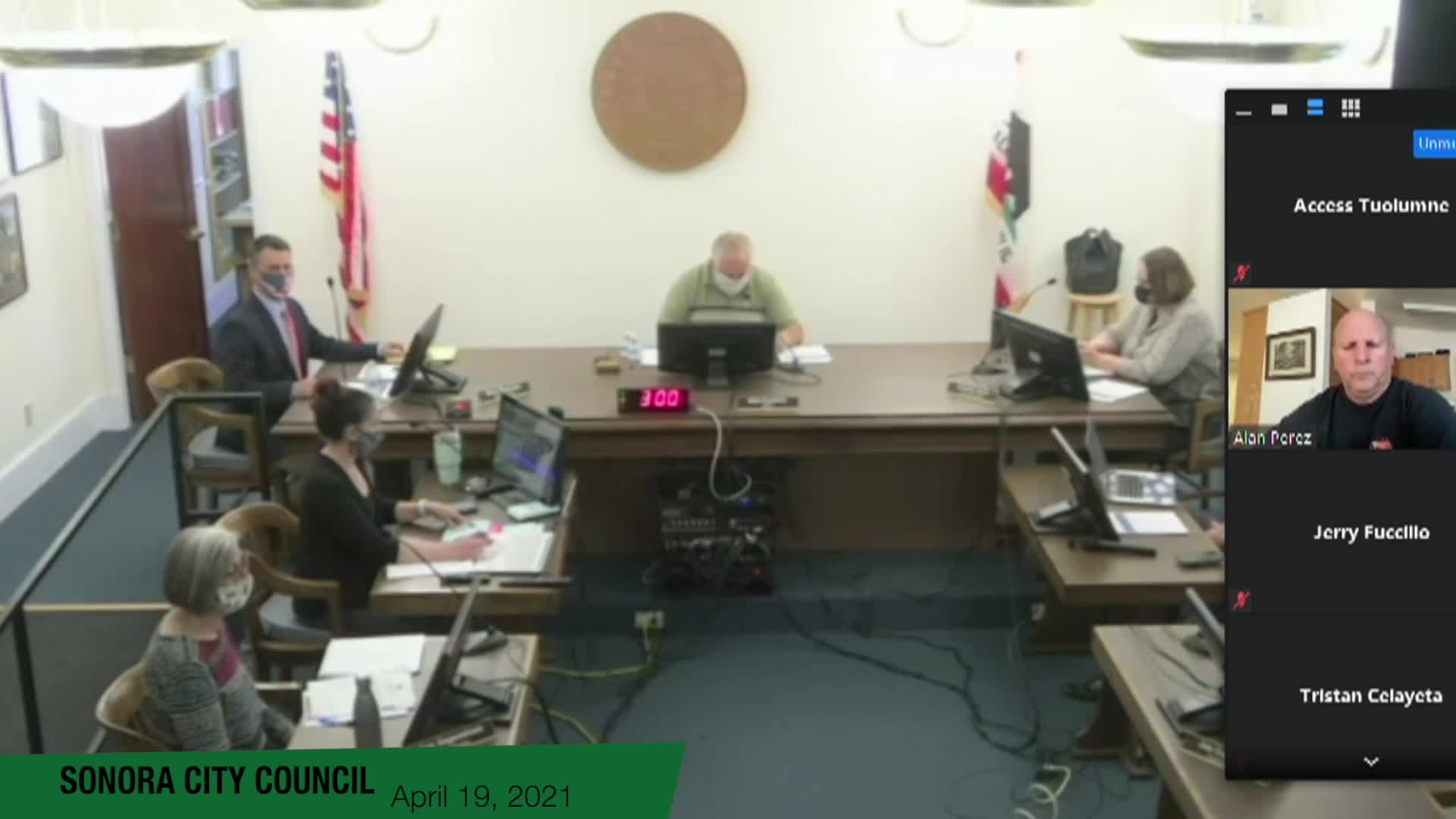 Sonora City Council - April 19, 2021