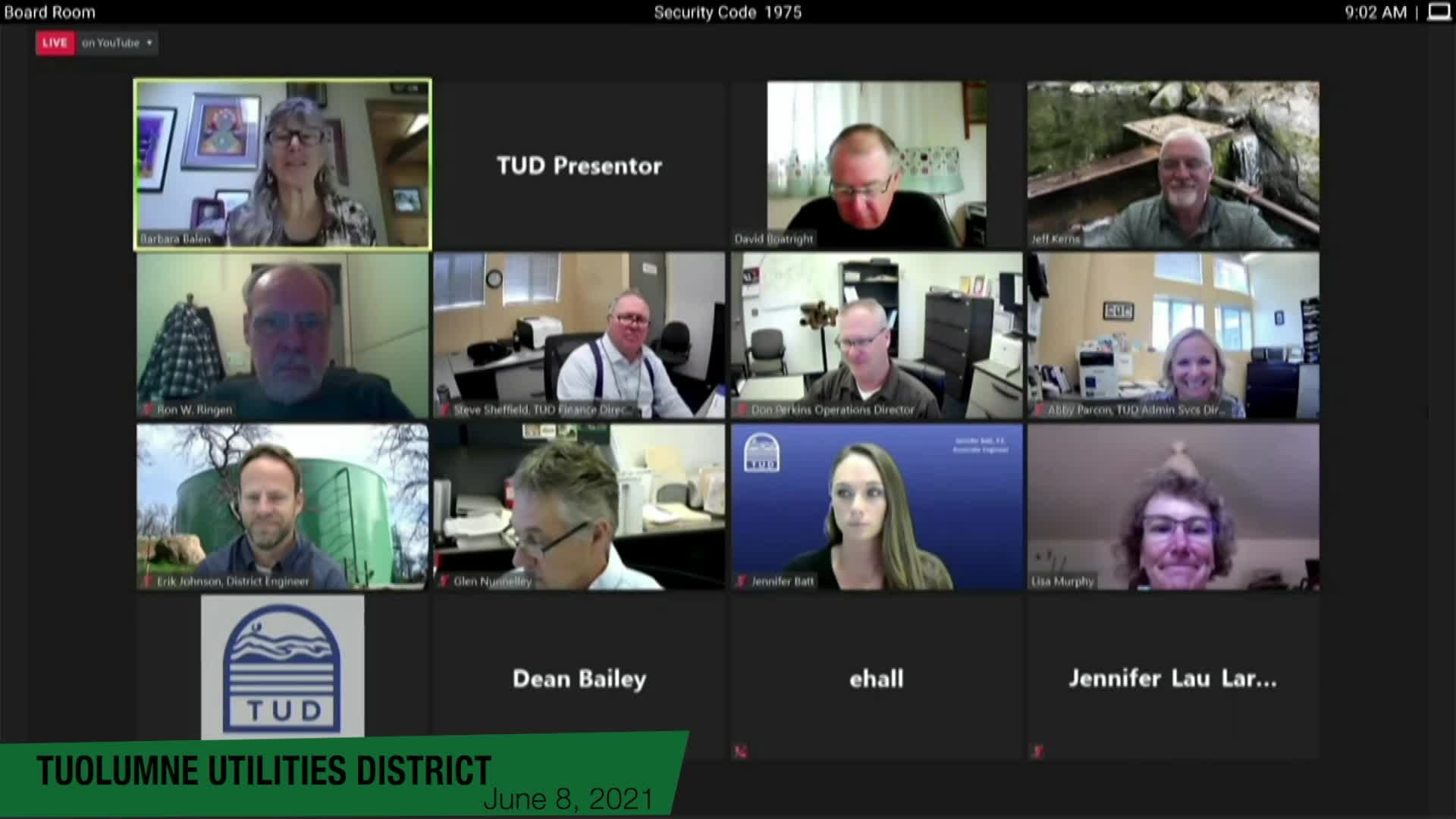 Tuolumne Utilities District - June 8, 2021