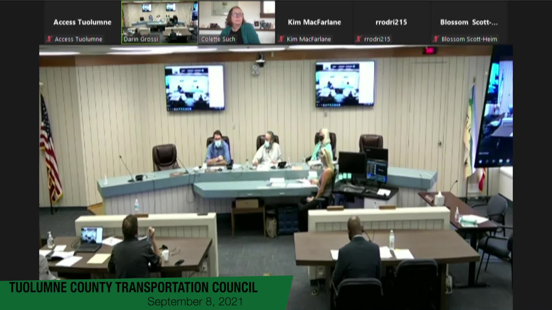 Tuolumne County Transportation Council - September 8, 2021